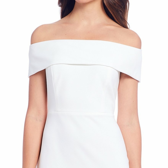 Calvin Klein Off-the-Shoulder Sheath dress size 2p - Picture 3 of 8